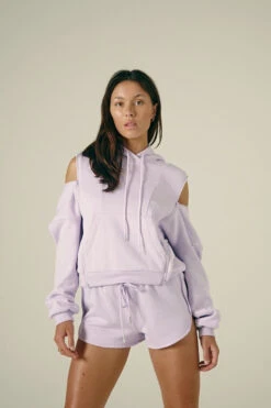 CXIX Droptop Zip Hoodie - Lilac 12 CXIX Droptop Zip Hoodie - Lilac -Radd Pole Wear Shop Lilac Zip Jumper Baddies Loungewear Creatures of XIX 2
