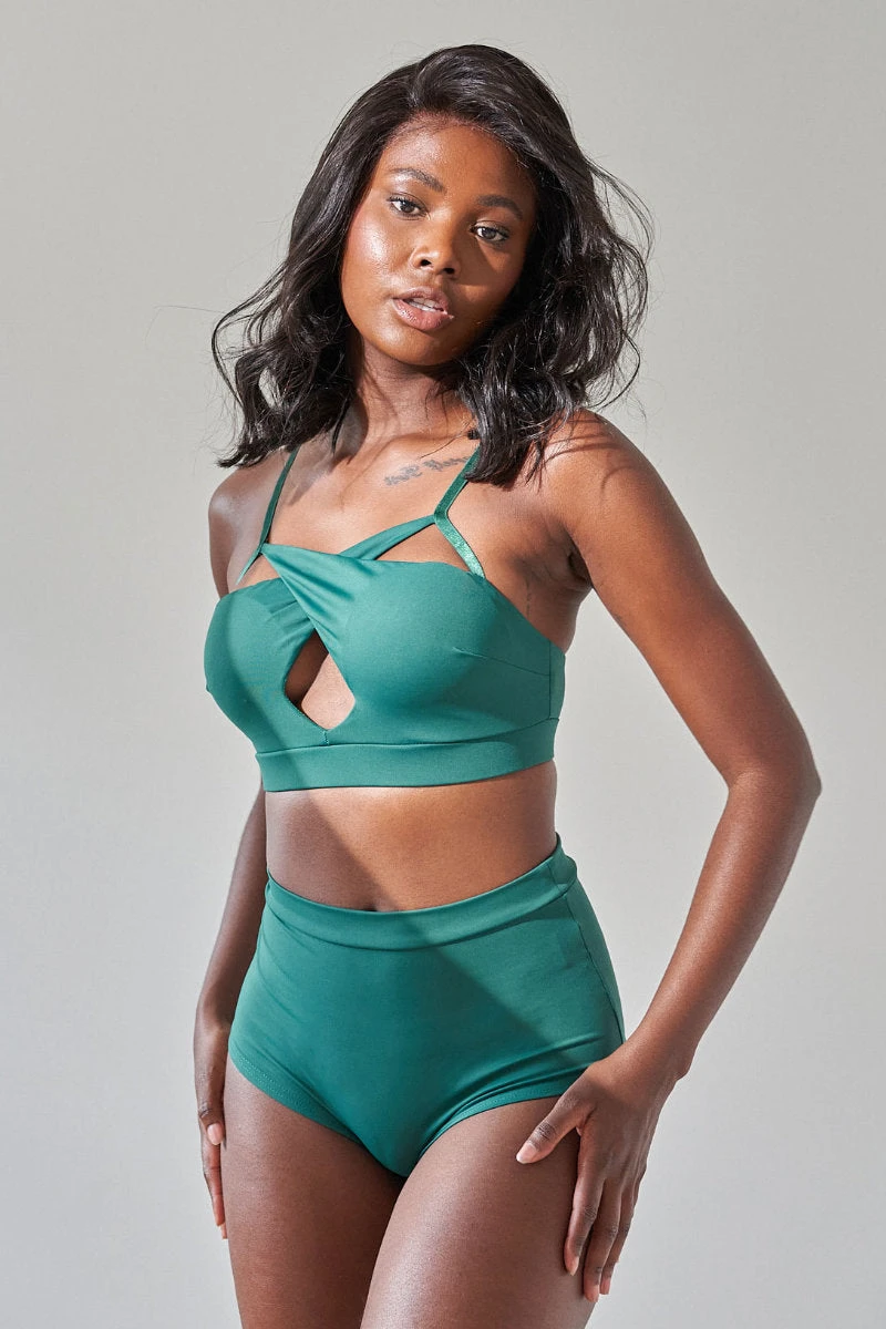 Lunalae Cleo Top - Recycled Emerald 3 Lunalae Cleo Top - Recycled Emerald