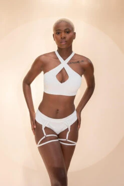 Lunalae Roxy Top - Recycled White 9 Lunalae Roxy Top - Recycled White -Radd Pole Wear Shop LunaLae 21 1135