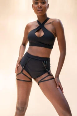 Lunalae Roxy Top - Recycled Black 13 Lunalae Roxy Top - Recycled Black -Radd Pole Wear Shop LunaLae 22 1194 1