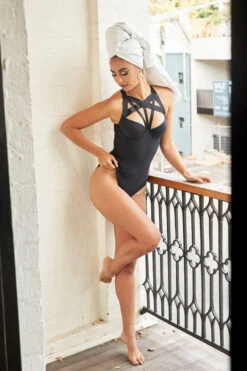 Lunalae Scarlett Bodysuit - Recycled Black 10 Lunalae Scarlett Bodysuit - Recycled Black -Radd Pole Wear Shop LunaPolewear 049websize 1800x1800 d9dbdb56 d772 46ca b02b 1410e33245b1