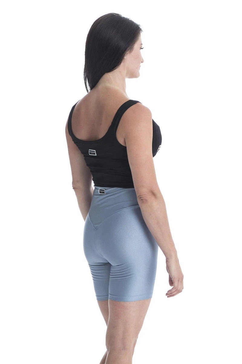 Paradise Chick Biker Shorts - Steel Blue 4 Paradise Chick Biker Shorts - Steel Blue - Image 2