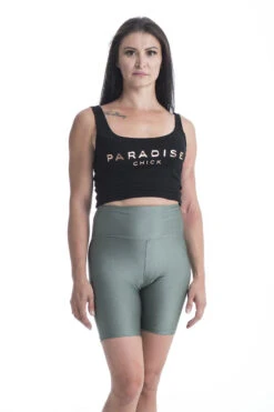 Paradise Chick Biker Shorts - Army Green 12 Paradise Chick Biker Shorts - Army Green -Radd Pole Wear Shop MG 2042