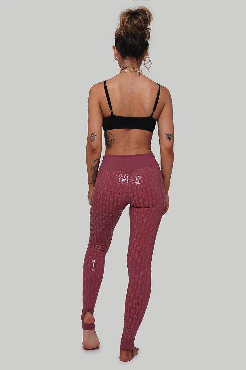CXIX Gecko Grip Leggings - Mauve 7 CXIX Gecko Grip Leggings - Mauve - Image 5