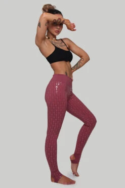 CXIX Gecko Grip Leggings - Mauve 11 CXIX Gecko Grip Leggings - Mauve -Radd Pole Wear Shop MauveGeckoGrip5