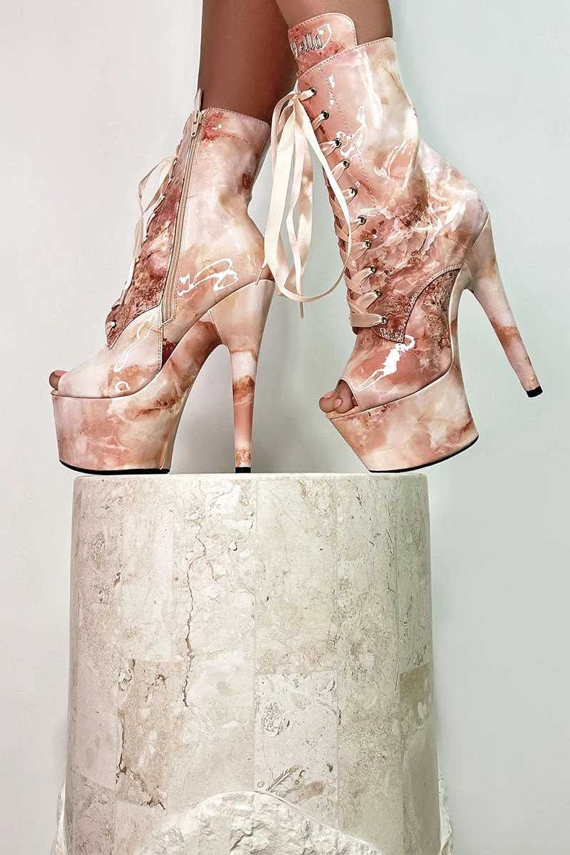 Hella Heels Renaissance Open Toe 7inch Boots - Mercy 3 Hella Heels Renaissance Open Toe 7inch Boots - Mercy