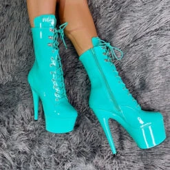 Hella Heels LipKit 7inch Boots - Minted 9 Hella Heels LipKit 7inch Boots - Minted -Radd Pole Wear Shop Minted7Inches