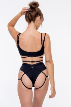 Nona Perkasa Moonflower Bottoms - Black 9 Nona Perkasa Moonflower Bottoms - Black -Radd Pole Wear Shop MoonflowerBlack04