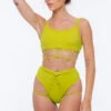 Nona Perkasa Moonflower Bottoms - Vert 2 Nona Perkasa Moonflower Bottoms - Vert -Radd Pole Wear Shop MoonflowerVert01