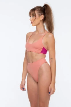 Nona Perkasa Night Lily Bottoms - Coral Pink/Fuschia 8 Nona Perkasa Night Lily Bottoms - Coral Pink/Fuschia -Radd Pole Wear Shop NightLilyCoralP03