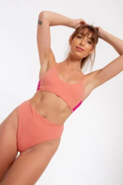 Nona Perkasa Night Lily Bottoms - Coral Pink/Fuschia 9 Nona Perkasa Night Lily Bottoms - Coral Pink/Fuschia -Radd Pole Wear Shop NightLilyCoralP04