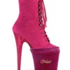 Pleaser USA Shoe Protectors - Hot Pink Velvet -Radd Pole Wear Shop PleaserUSAShoeProtectors HotPinkVelvet 1