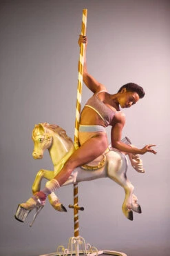 Rolling Calf High Socks - Pony Striped -Radd Pole Wear Shop Ponei58