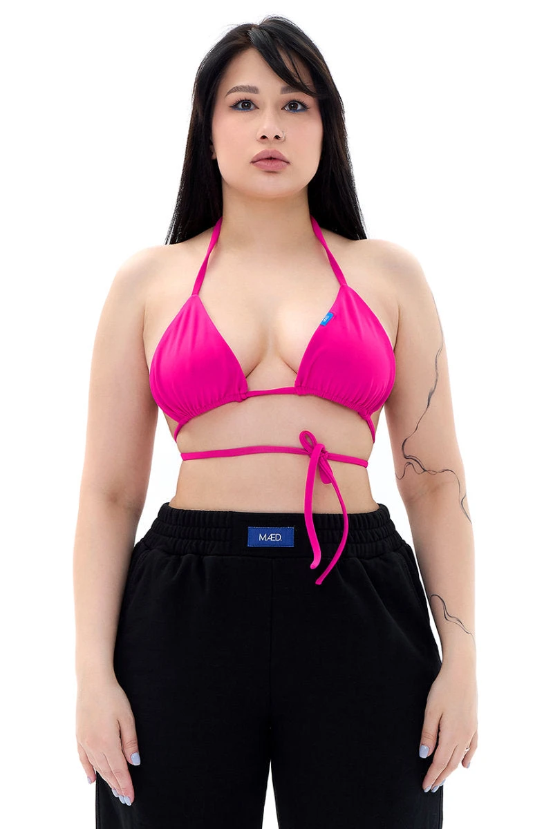 MÆD Bikini Top - Matte Pink 3 MÆD Bikini Top - Matte Pink