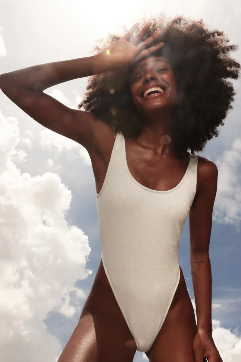 Rolling Firework Bodysuit - Sparkling White 3 Rolling Firework Bodysuit - Sparkling White