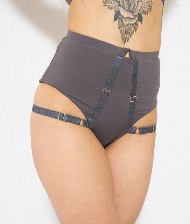 Tatiana Activewear Tokio Shorts - Charcoal 11 Tatiana Activewear Tokio Shorts - Charcoal - Image 9