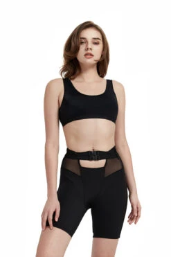 Hamade Activewear Buckle Cycling Shorts - Black 16 Hamade Activewear Buckle Cycling Shorts - Black -Radd Pole Wear Shop SS04