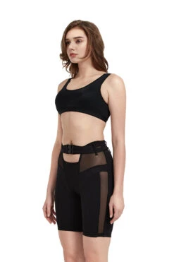 Hamade Activewear Buckle Cycling Shorts - Black 17 Hamade Activewear Buckle Cycling Shorts - Black -Radd Pole Wear Shop SS06