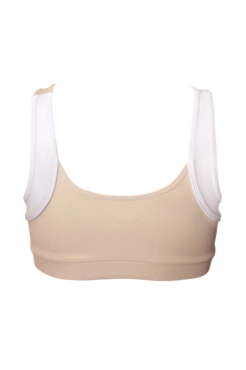Hamade Activewear Asymmetric Top - Beige 11 Hamade Activewear Asymmetric Top - Beige - Image 9