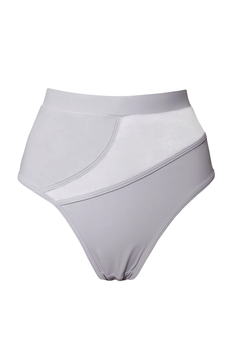 Hamade Activewear High Cut Bottoms - Light Grey 4 Hamade Activewear High Cut Bottoms - Light Grey - Image 2