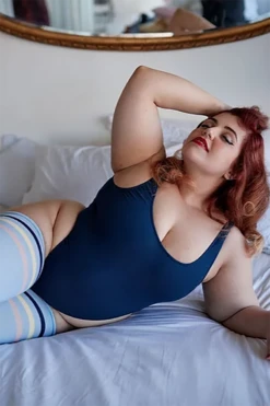 Rolling Marine Bodysuit - Ribbed Navy -Radd Pole Wear Shop Screenshot2021 12 16at12.40.34