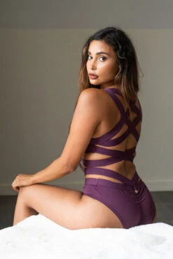 Lunalae Serena Top - Recycled Mulberry 8 Lunalae Serena Top - Recycled Mulberry -Radd Pole Wear Shop SerenaTopRecycled8