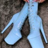 Hella Heels LipKit 8inch Boots - Sky High 2 Hella Heels LipKit 8inch Boots - Sky High -Radd Pole Wear Shop SkyHigh8InchCrossedAnkles