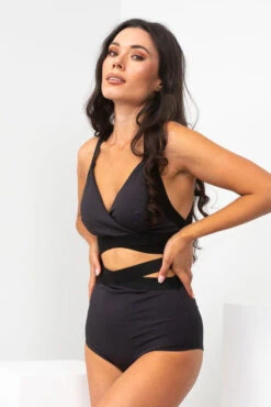 Lunalae Tara High Waisted Bottoms - Recycled Black 12 Lunalae Tara High Waisted Bottoms - Recycled Black -Radd Pole Wear Shop TaraHighWaistBottoms13 1