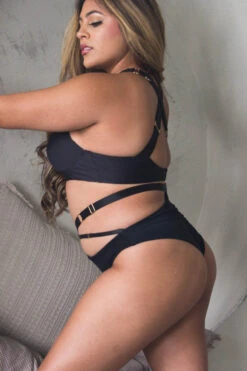 Tatiana Activewear Harley Top - Matte Black 12 Tatiana Activewear Harley Top - Matte Black -Radd Pole Wear Shop TatianaActive HarleyLowCutCrossBackSupportivePoleWearSetwithCutOuts 3249