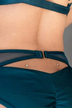 Tatiana Activewear Kaizen Shorts - Teal 16 Tatiana Activewear Kaizen Shorts - Teal -Radd Pole Wear Shop TatianaActive KaizenTealTriangleBraPoleWearSet 8098