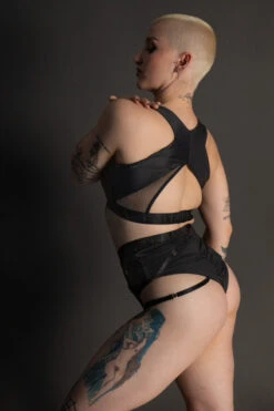 Tatiana Activewear Perla Top - Black 9 Tatiana Activewear Perla Top - Black -Radd Pole Wear Shop TatianaActive PerlaBlackSupportiveHighWaistedPoleWearDancingSet 5457 1