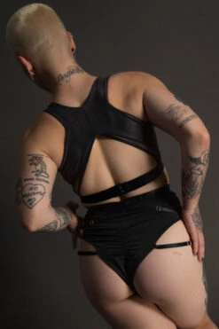 Tatiana Activewear Perla Top - Black 8 Tatiana Activewear Perla Top - Black -Radd Pole Wear Shop TatianaActive PerlaBlackSupportiveHighWaistedPoleWearDancingSet 5476