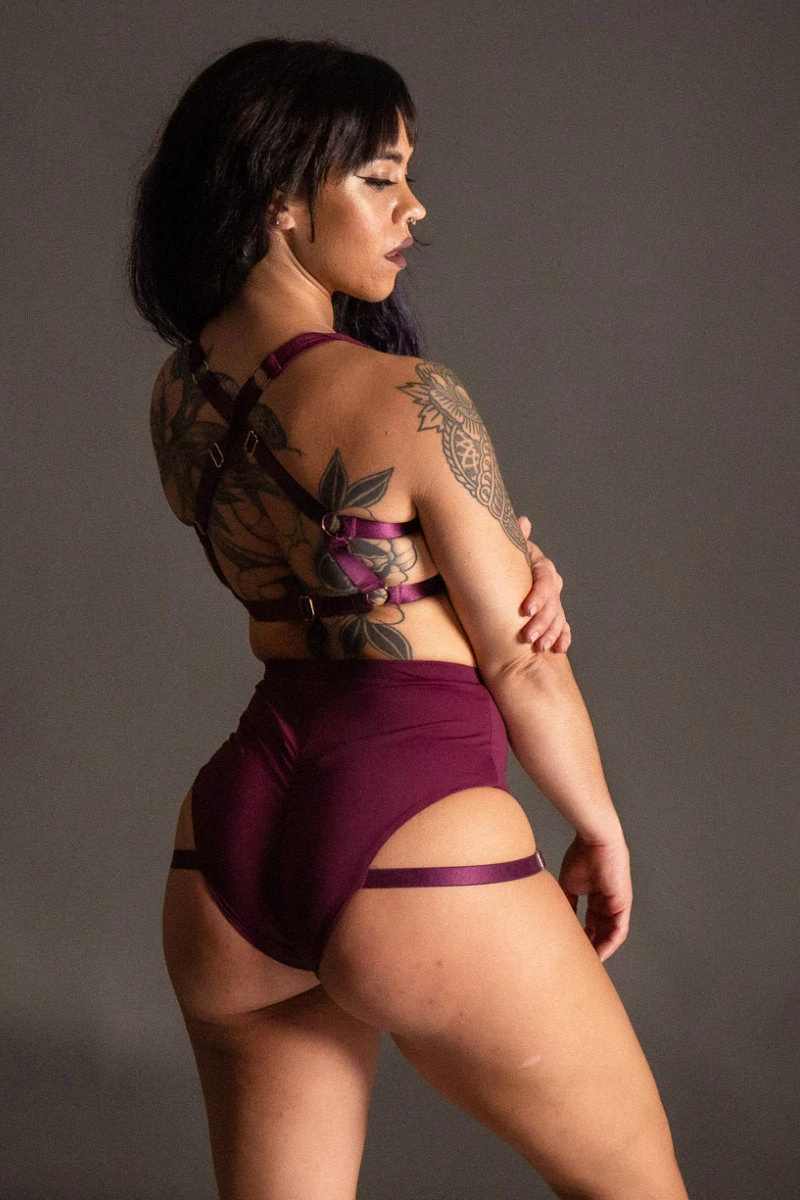 Tatiana Activewear Tokio Top - Wine 4 Tatiana Activewear Tokio Top - Wine - Image 2