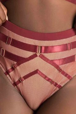 Tatiana Activewear Yuki Shorts - Burgundy Mesh 13 Tatiana Activewear Yuki Shorts - Burgundy Mesh -Radd Pole Wear Shop TatianaActive YukiBurgundyMeshPoleWearSet 7736