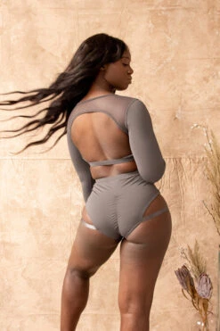 Tatiana Activewear Esme Top - Charcoal 11 Tatiana Activewear Esme Top - Charcoal -Radd Pole Wear Shop TatianaActiveEsmeCharcoalLongSleeveTop 5400cropped fbc944e9 b10b 413b 8148 43aa5f02c95b 1