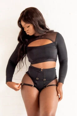 Tatiana Activewear Esme Top - Black 20 Tatiana Activewear Esme Top - Black -Radd Pole Wear Shop TatianaActiveEsmeLongSleeveCropMeshTop 4857cropped 5a9627a4 498e 4a55 88b8 17c0c7e1c806