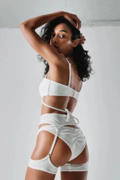 Flole Oriana Shorts And Garter Belt - White 7 Flole Oriana Shorts And Garter Belt - White -Radd Pole Wear Shop White polewear orianaset 2 1176x1800 8976d6e6 817d 4a76 984d 16a568f61716