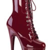Pleaser USA Adore-1020 7inch Pleaser Boots - Patent Burgundy -Radd Pole Wear Shop adore 1020 by decea8c7 1c46 490d a8ab c0867652a2a0