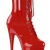 Pleaser USA Adore-1020 7inch Pleaser Boots - Patent Red -Radd Pole Wear Shop adore 1020 r