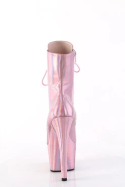 Pleaser USA Adore-1020HG 7inch Pleaser Boots - Holographic Baby Pink -Radd Pole Wear Shop adore 1020hg bphg m09