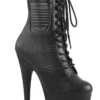 Pleaser USA Adore-1020PK 7inch Pleaser Biker Style Boots - Matte Black 2 Pleaser USA Adore-1020PK 7inch Pleaser Biker Style Boots - Matte Black -Radd Pole Wear Shop adore 1020pk bpu