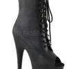 Pleaser USA Adore-1021 7inch Pleaser Peep Toe Boots - Matte Black 1 Pleaser USA Adore-1021 7inch Pleaser Peep Toe Boots - Matte Black -Radd Pole Wear Shop adore 1021 bvl