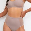Lunalae Bellani High Waisted Bottoms - Recycled Mocha 2 Lunalae Bellani High Waisted Bottoms - Recycled Mocha -Radd Pole Wear Shop bellani1 1