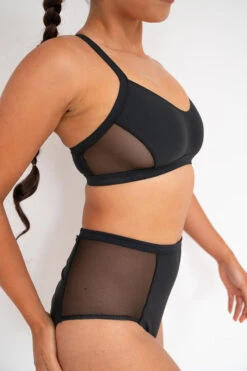 Lunalae Bellani High Waisted Bottoms - Recycled Black 8 Lunalae Bellani High Waisted Bottoms - Recycled Black -Radd Pole Wear Shop bellani7