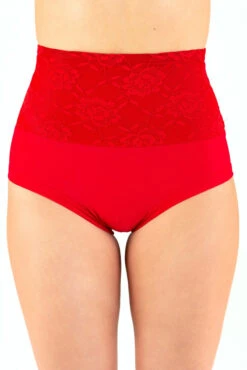 Dragonfly Betty High-Waisted Shorts - Lace Red -Radd Pole Wear Shop bettyrl2