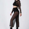 REV ACTIV Mesh Flow Pants - Black 2 REV ACTIV Mesh Flow Pants - Black -Radd Pole Wear Shop black mesh long set pleasure 3