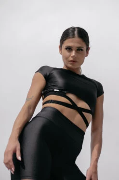 Paradise Chick Frankie Wrap Top - Black 14 Paradise Chick Frankie Wrap Top - Black -Radd Pole Wear Shop blackbiker4