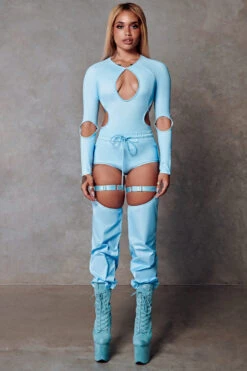 CXIX 119 Chaps - Blue 10 CXIX 119 Chaps - Blue -Radd Pole Wear Shop bodysuit blue poledance fashion streetwear 119 8b335c47 3705 4c1a 888e b0fe573f7d5e