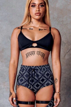 CXIX 119 Bralette - Black 9 CXIX 119 Bralette - Black -Radd Pole Wear Shop bralette black poledance CXIX 119 streetwear 2