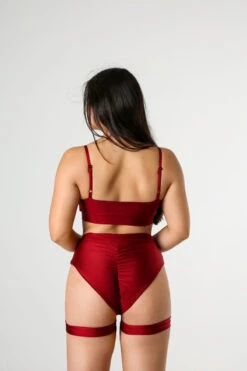 REV ACTIV Bomb Garter Shorts - Cherry -Radd Pole Wear Shop cherry eclipse top bomb shorts z paskami 3 198abb98 8c13 46ab a2c2 efaba517565a